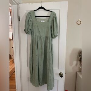 Things Between Cottagecore square neck midi dress from Main Street exchange